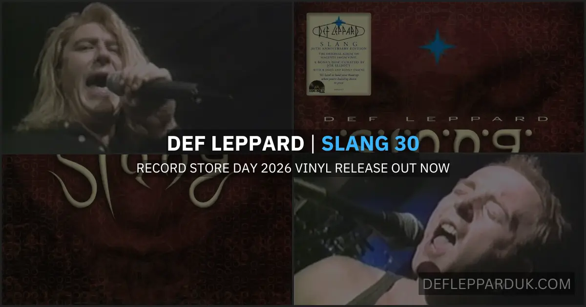 DEF LEPPARD Record Store Day 2026 SLANG 30th Anniversary Vinyl Out Now