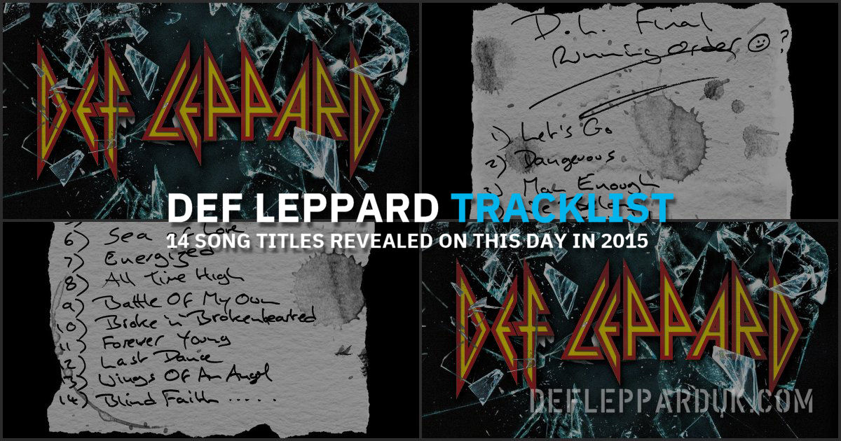 Def Leppard 2015.