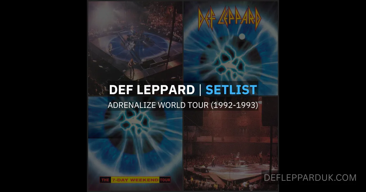 28 Years Ago DEF LEPPARD ADRENALIZE Tour 1993 In Seabird Island