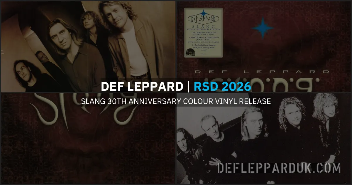 DEF LEPPARD To Release SLANG 30th Anniversary Colour Vinyl For