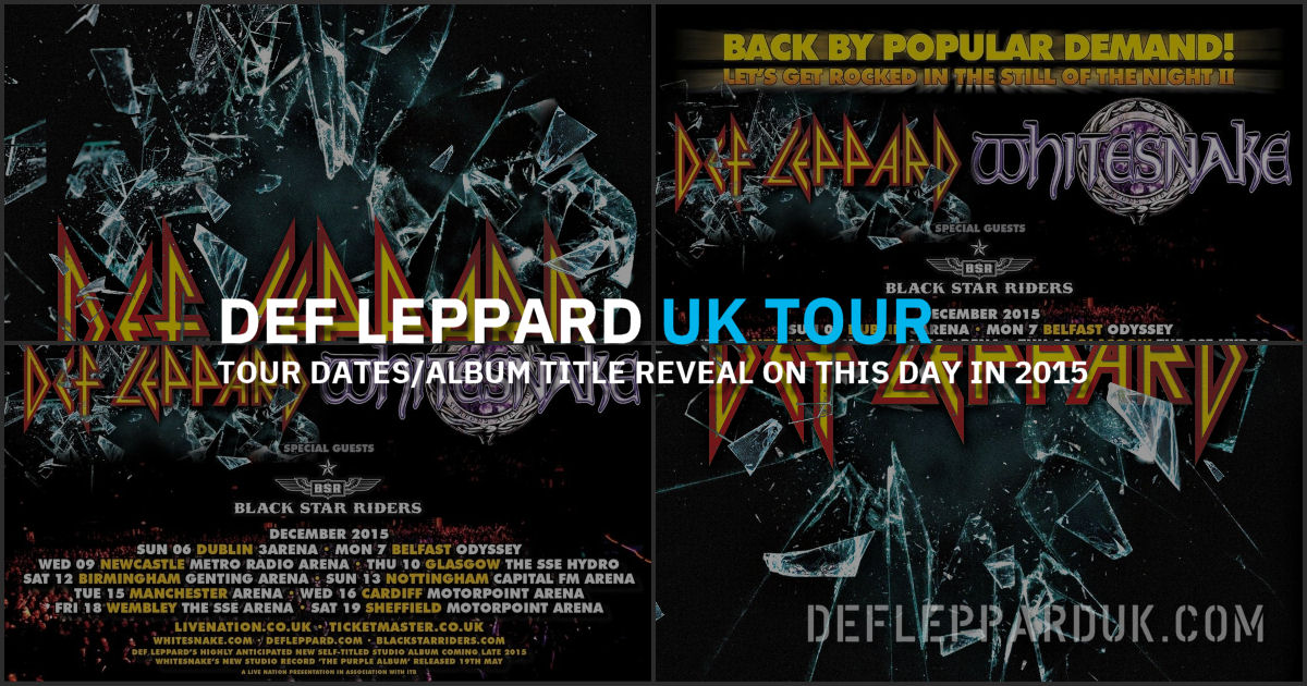 Def Leppard 2015.