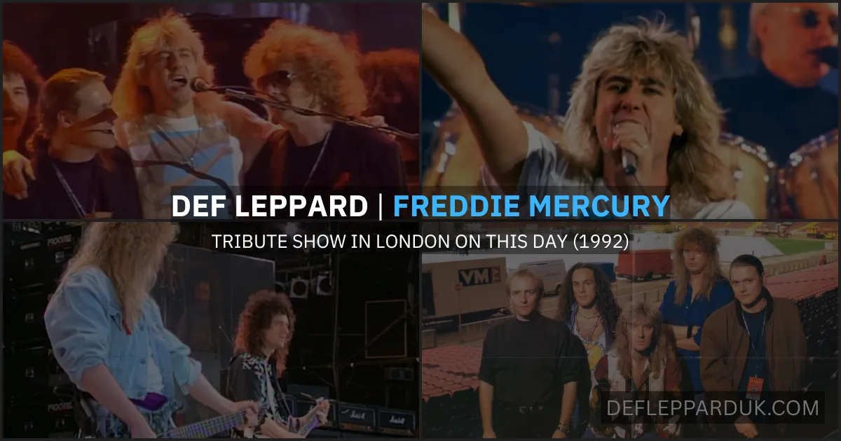 Def Leppard History 20th April 1992 (Freddie Mercury Tribute Show)