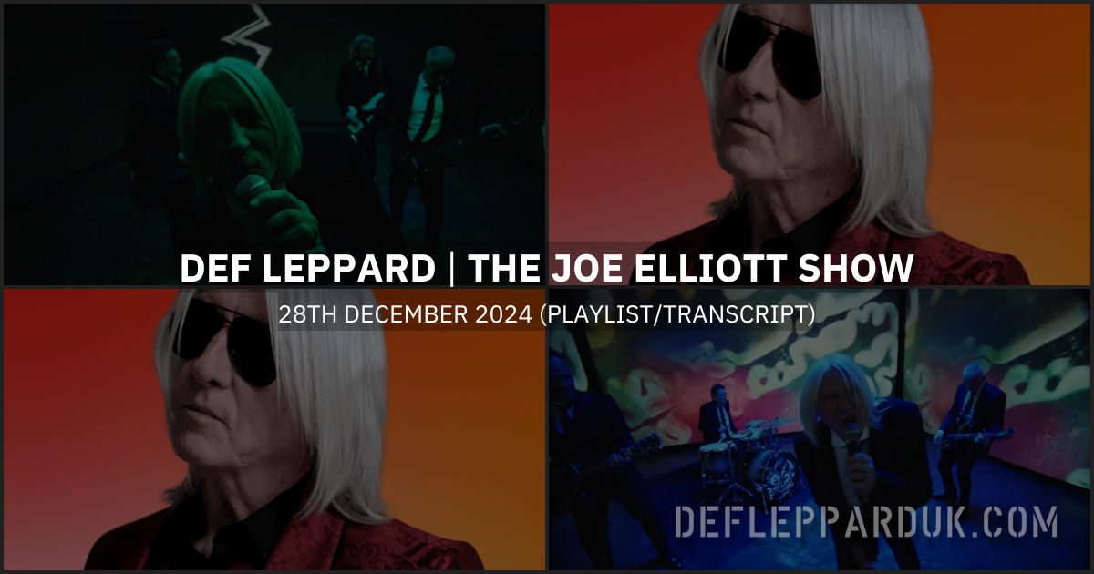 Joe Elliott 2024.