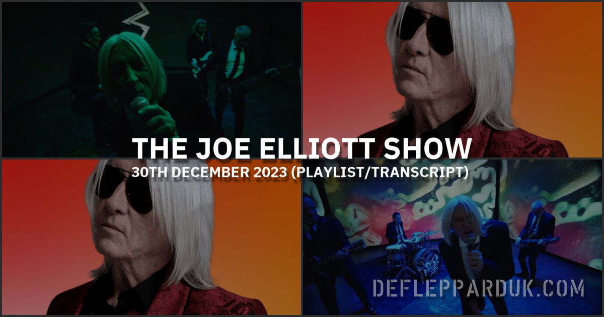Joe Elliott 2023.