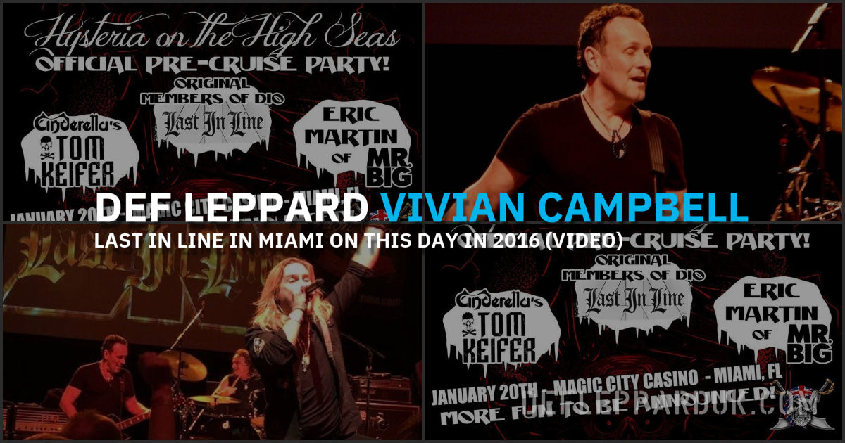 Vivian Campbell 2016.