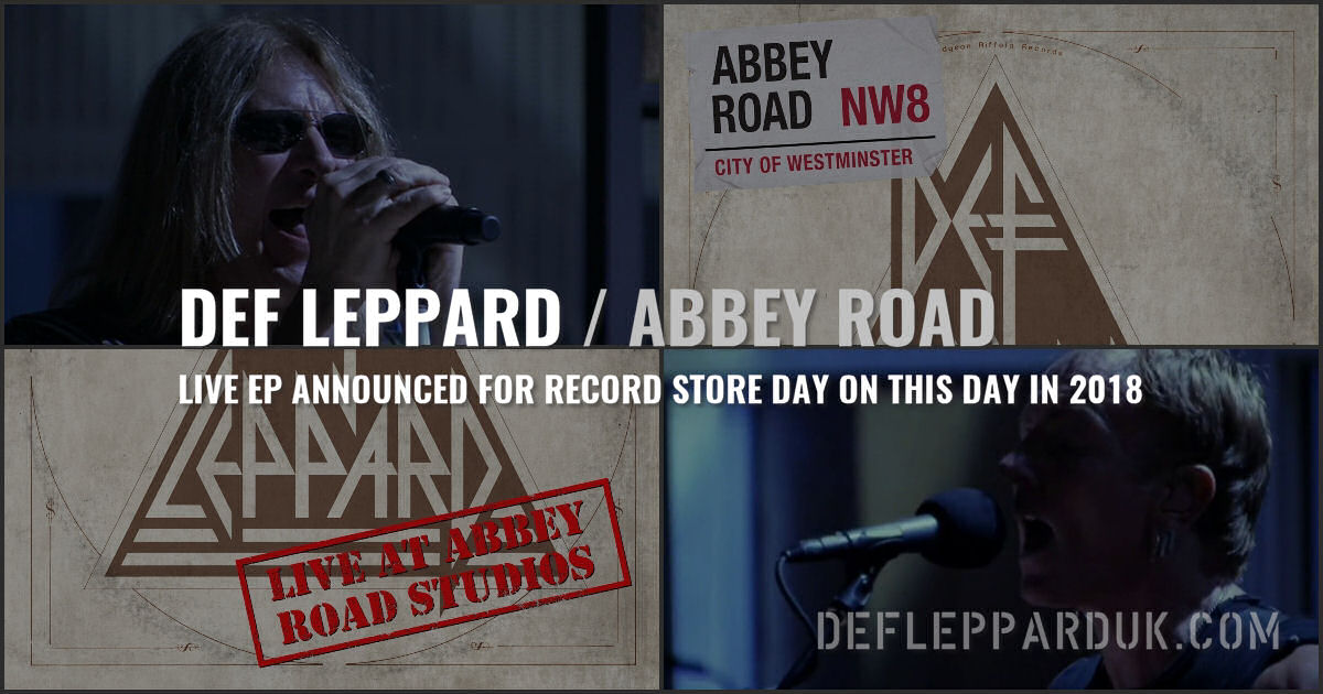 Def Leppard 2018.