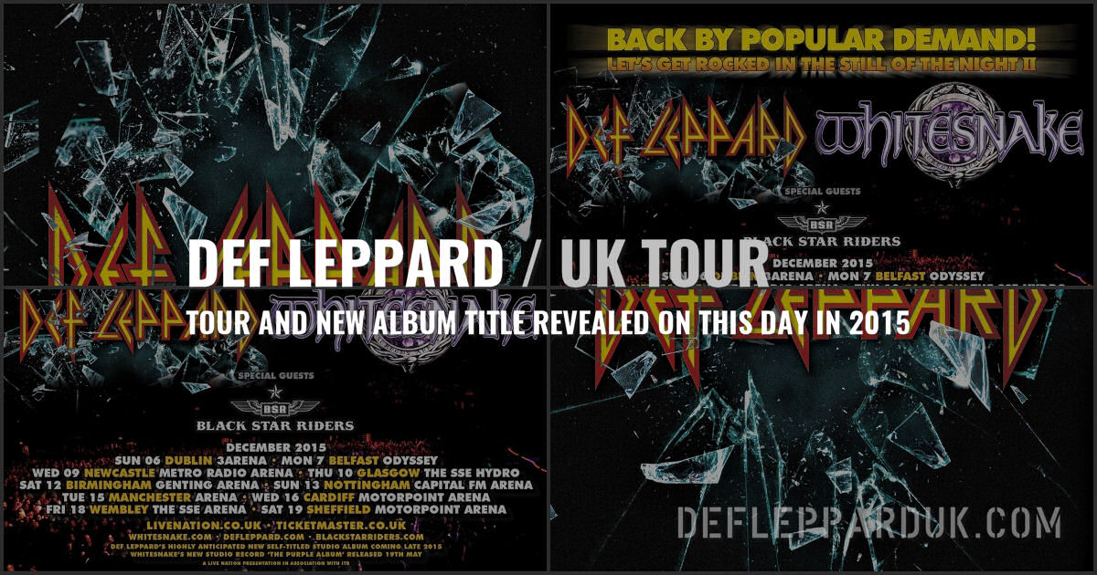Def Leppard 2015.