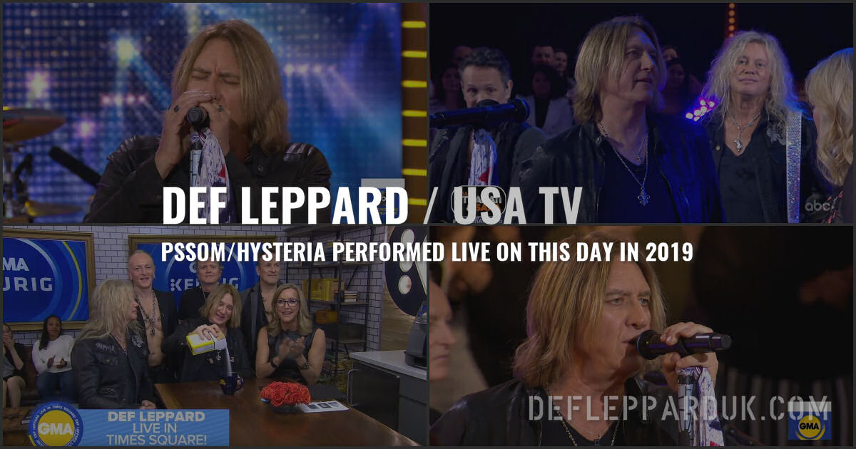 Def Leppard 2019.