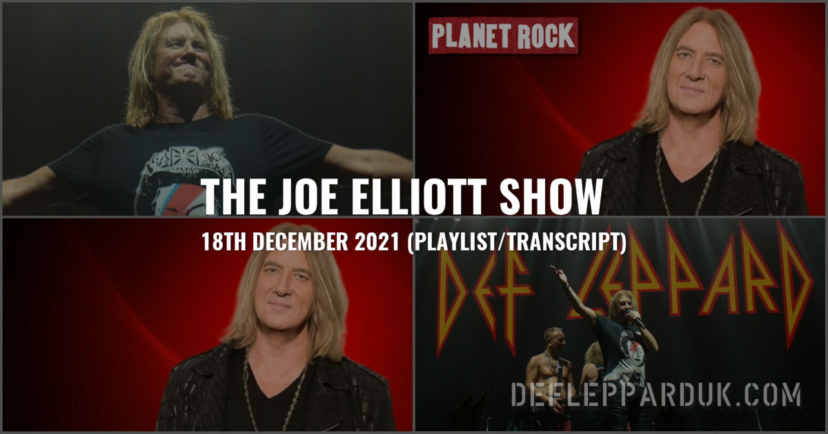Joe Elliott 2021.
