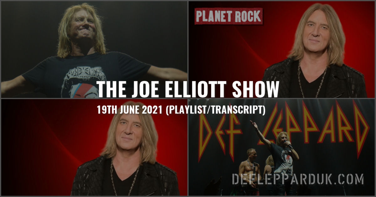 Joe Elliott 2021.