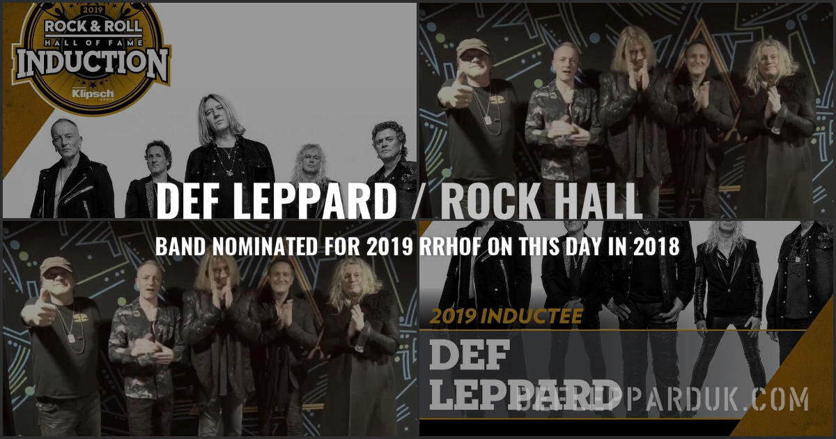 Def Leppard 2018.